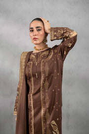 Nishat Sunehray Din Embroidered Jacquard Unstitched 3Pc Suit - 42303386