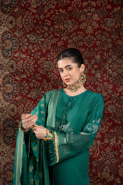 Nishat Sunehray Din Embroidered Jacquard Unstitched 3Pc Suit - 42303387