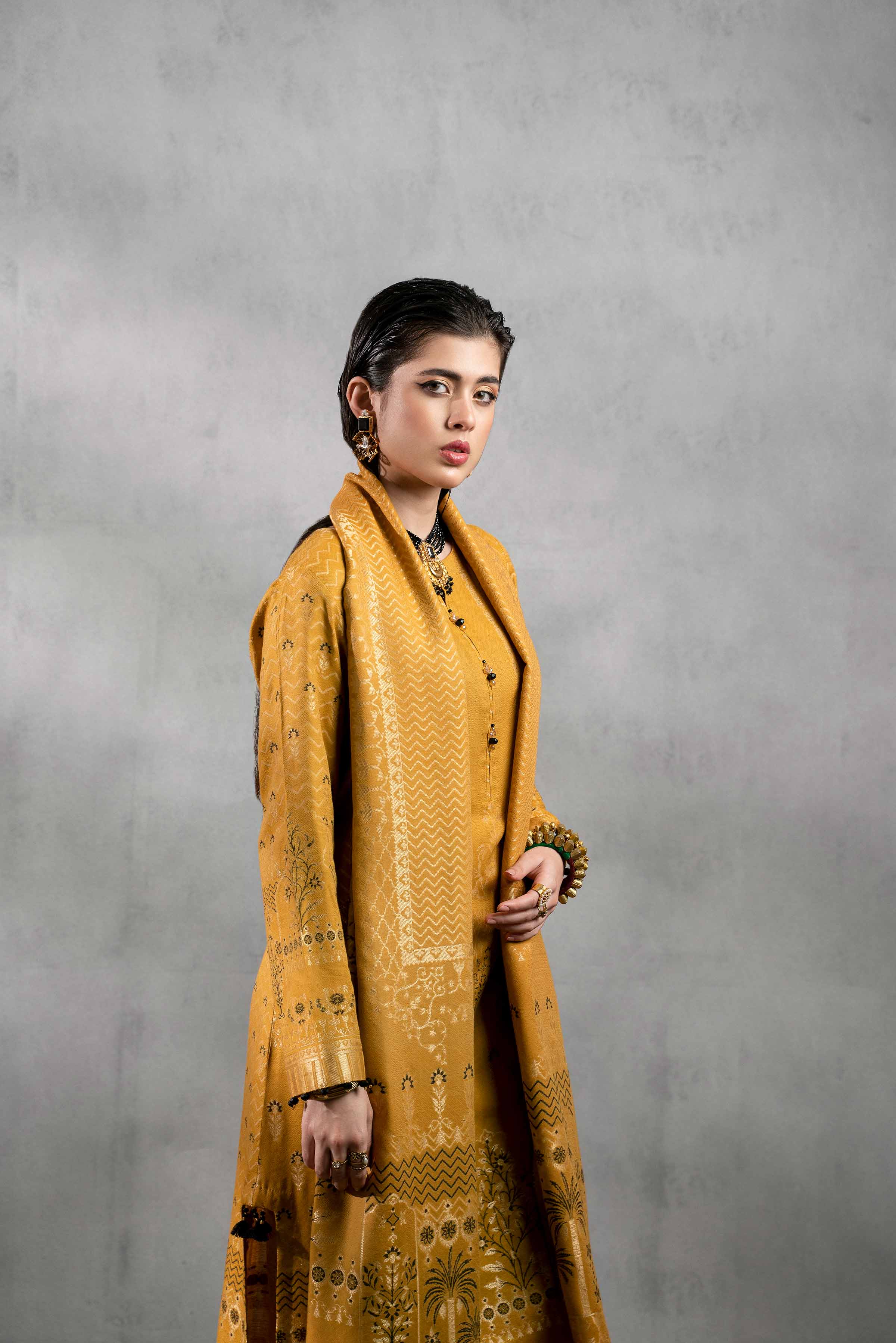 Nishat Sunehray Din Embroidered Jacquard Unstitched 3Pc Suit - 42303388