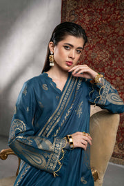 Nishat Sunehray Din Embroidered Jacquard Unstitched 3Pc Suit - 42303391
