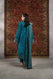 Nishat Sunehray Din Embroidered Jacquard Unstitched 3Pc Suit - 42303394