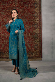 Nishat Sunehray Din Embroidered Jacquard Unstitched 3Pc Suit - 42303394