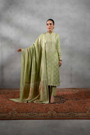 Nishat Sunehray Din Embroidered Jacquard Unstitched 3Pc Suit - 42303395