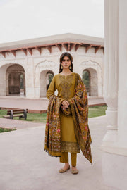 Nishat With You Unstitched Embroidered Karandi 3Pc Suit - 42303396