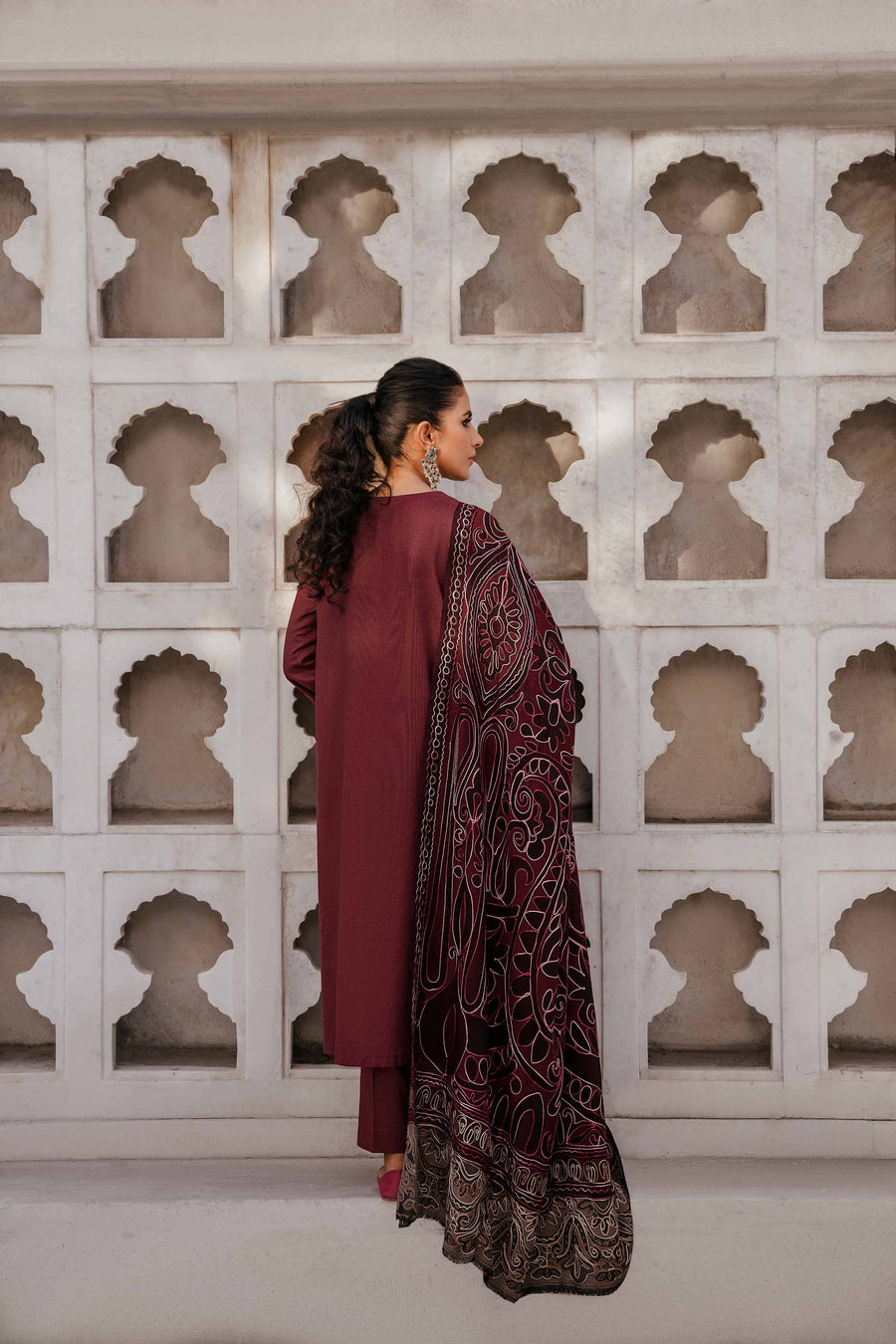 Nishat With You Unstitched Embroidered Karandi 3Pc Suit - 42303398