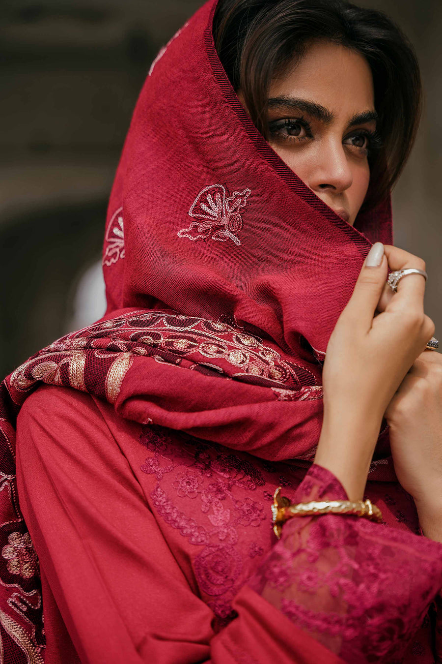 Nishat With You Unstitched Embroidered Karandi 3Pc Suit - 42303402
