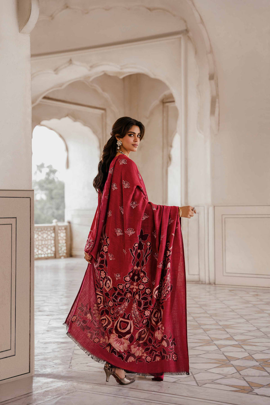 Nishat With You Unstitched Embroidered Karandi 3Pc Suit - 42303402