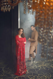 Nishat With You Unstitched Embroidered Karandi 3Pc Suit - 42303402