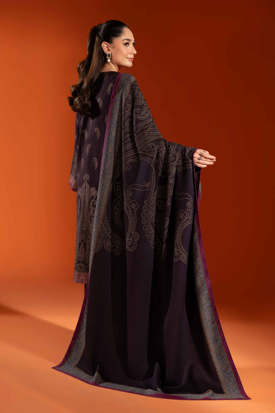 Nishat Sunehray Din Embroidered Jacquard Unstitched 3Pc Suit - 42303403