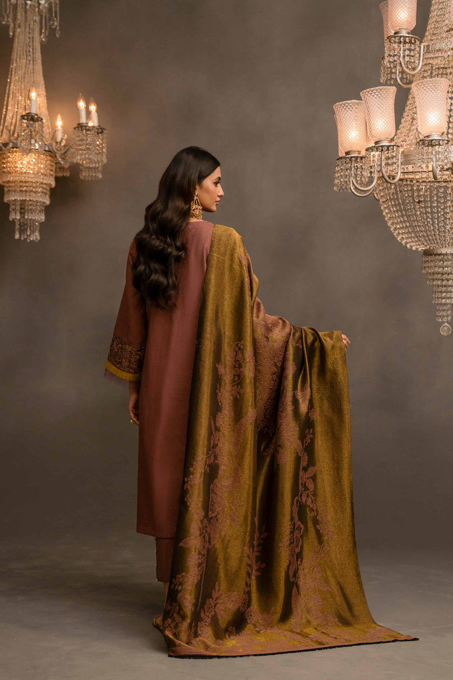 Nishat With You Unstitched Embroidered Jacquard 3Pc Suit - 42303408
