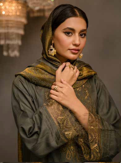 Nishat With You Unstitched Embroidered Jacquard 3Pc Suit - 42303410