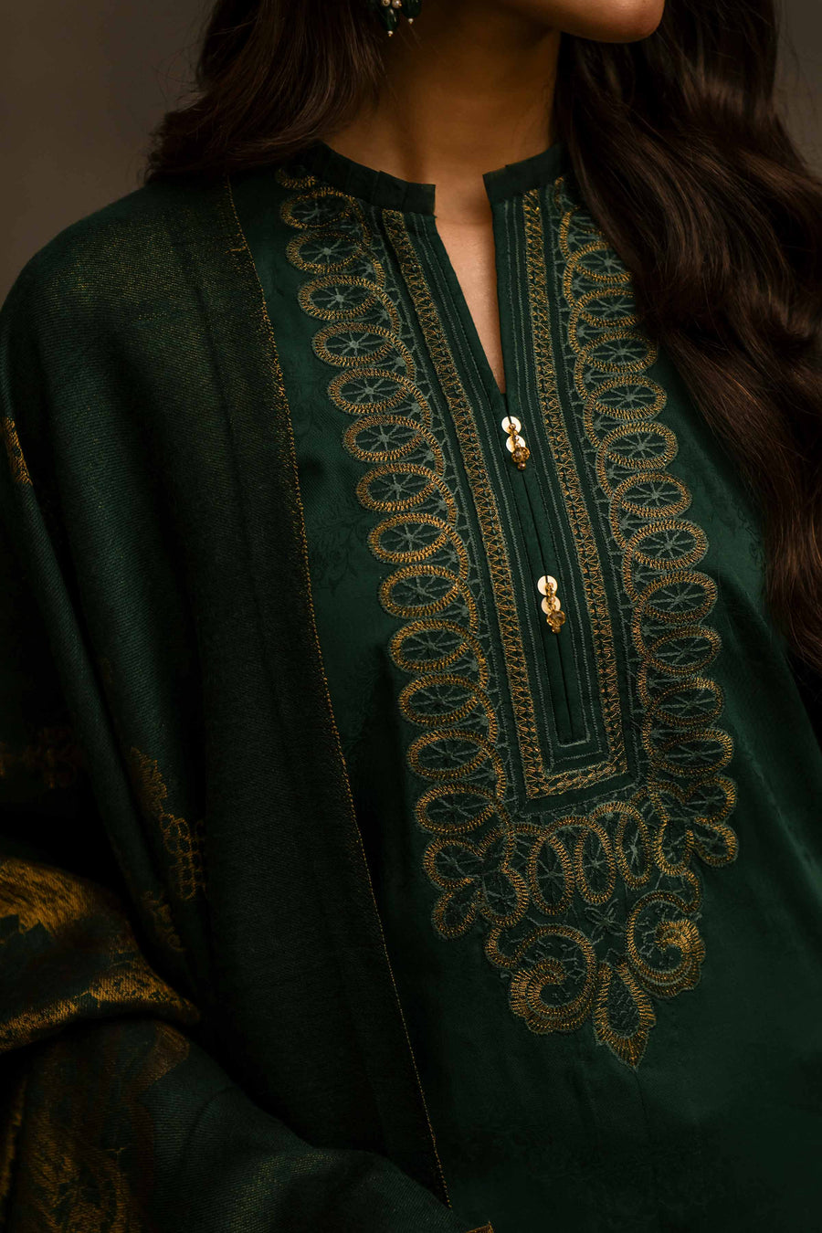 Nishat With You Unstitched Embroidered Jacquard 3Pc Suit - 42303411