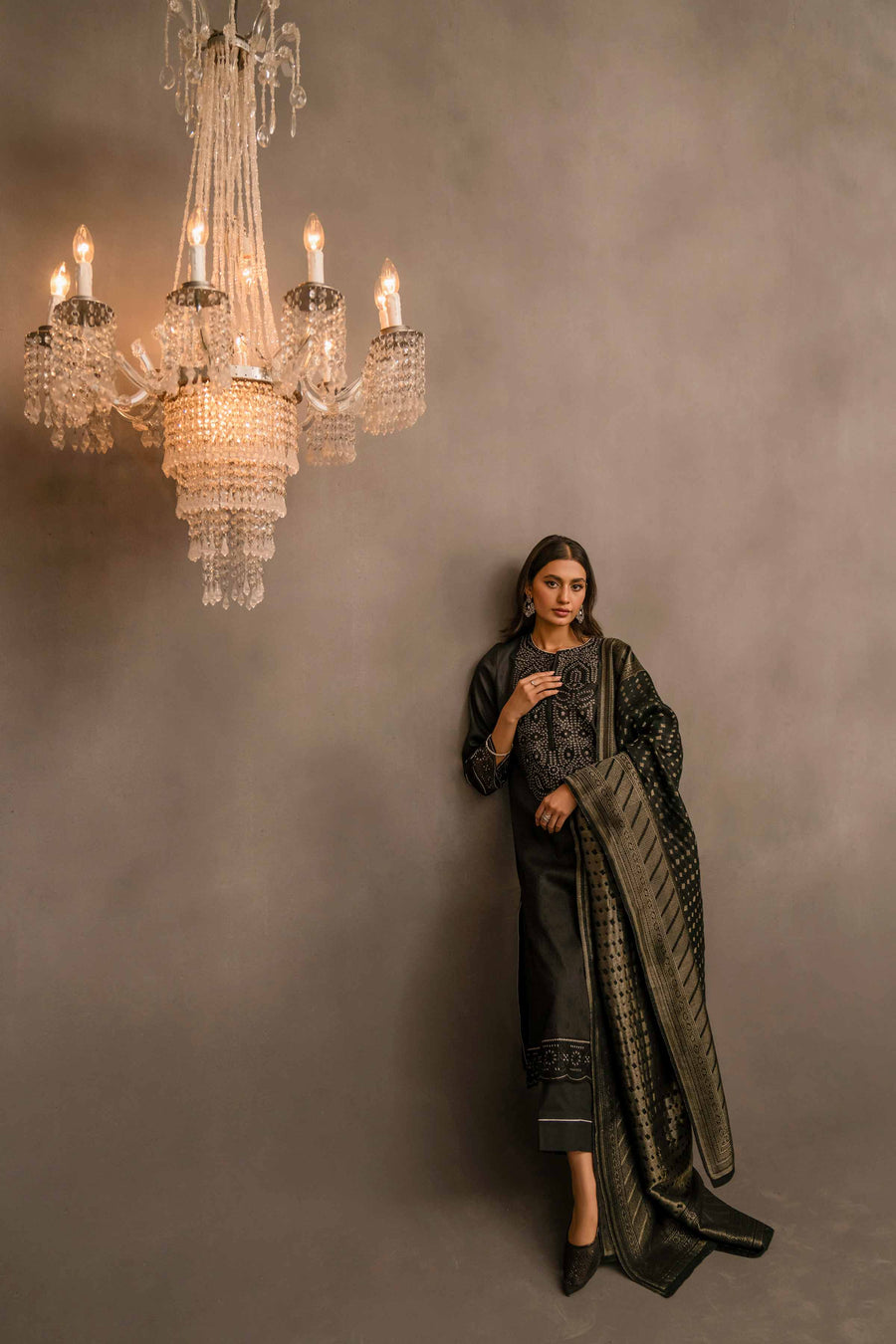 Nishat With You Unstitched Embroidered Jacquard 3Pc Suit - 42303413