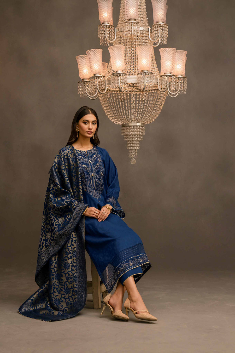 Nishat With You Unstitched Embroidered Jacquard 2Pc Suit - 42303414