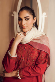 Nishat With You Unstitched Embroidered Khaddar 3Pc Suit - 42303416