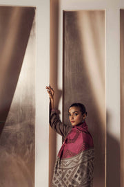 Nishat With You Unstitched Embroidered Khaddar 3Pc Suit - 42303419