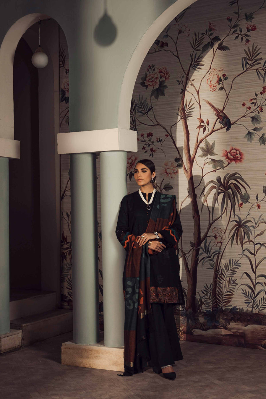 Nishat With You Unstitched Embroidered Khaddar 3Pc Suit - 42303420