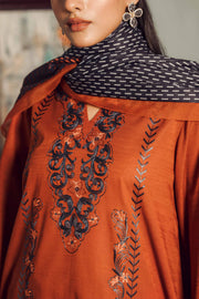 Nishat With You Unstitched Embroidered Khaddar 3Pc Suit - 42303421
