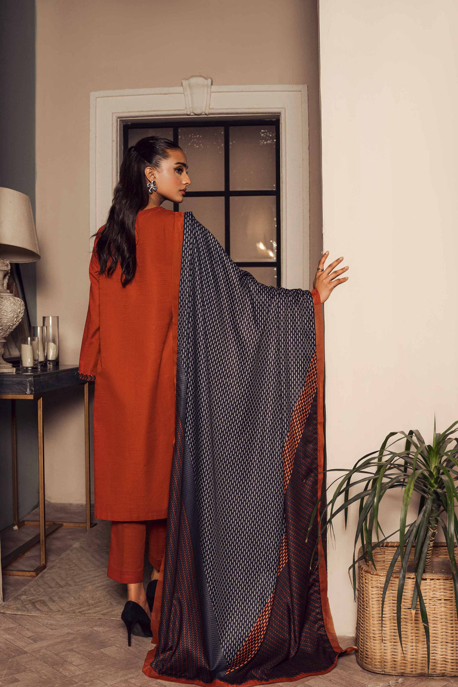 Nishat With You Unstitched Embroidered Khaddar 3Pc Suit - 42303421