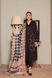 Nishat With You Unstitched Embroidered Khaddar 3Pc Suit - 42303422