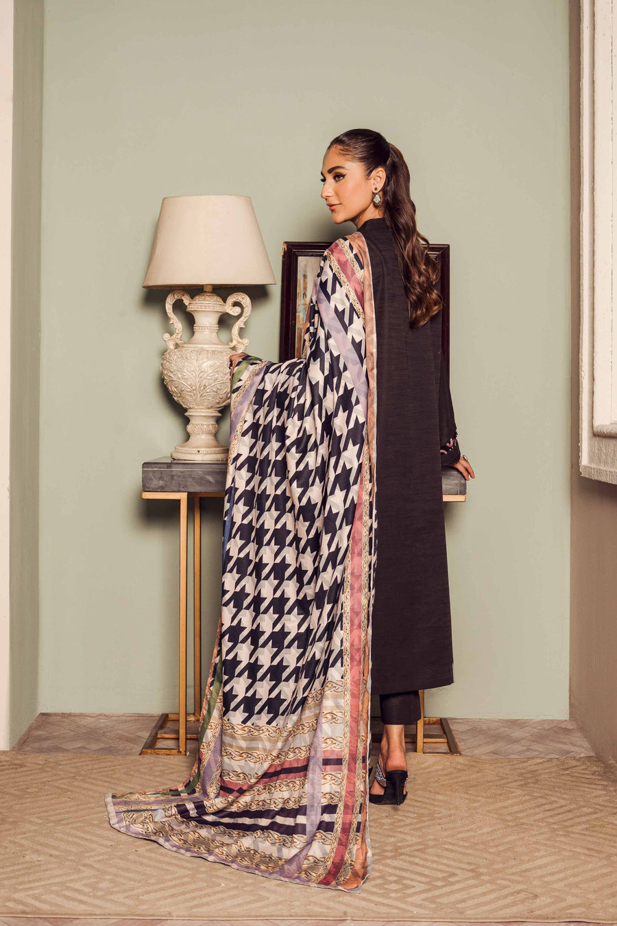 Nishat With You Unstitched Embroidered Khaddar 3Pc Suit - 42303422