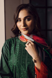 Nishat With You Unstitched Embroidered Khaddar 3Pc Suit - 42303423