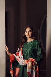 Nishat With You Unstitched Embroidered Khaddar 3Pc Suit - 42303423