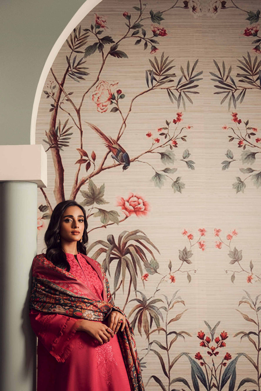 Nishat With You Unstitched Embroidered Khaddar 3Pc Suit - 42303424