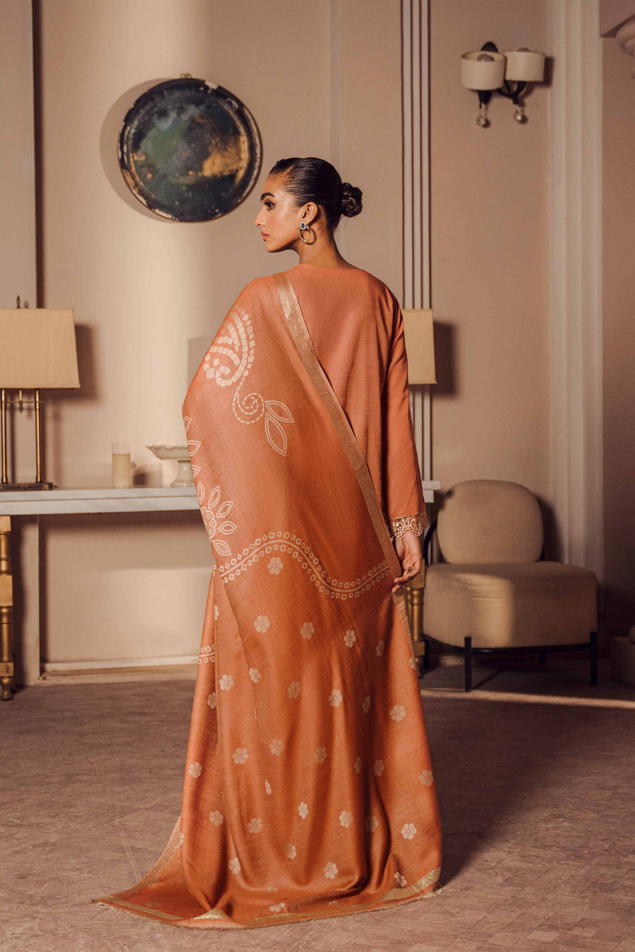 Nishat With You Unstitched Embroidered Khaddar 3Pc Suit - 42303425