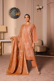 Nishat With You Unstitched Embroidered Khaddar 3Pc Suit - 42303425