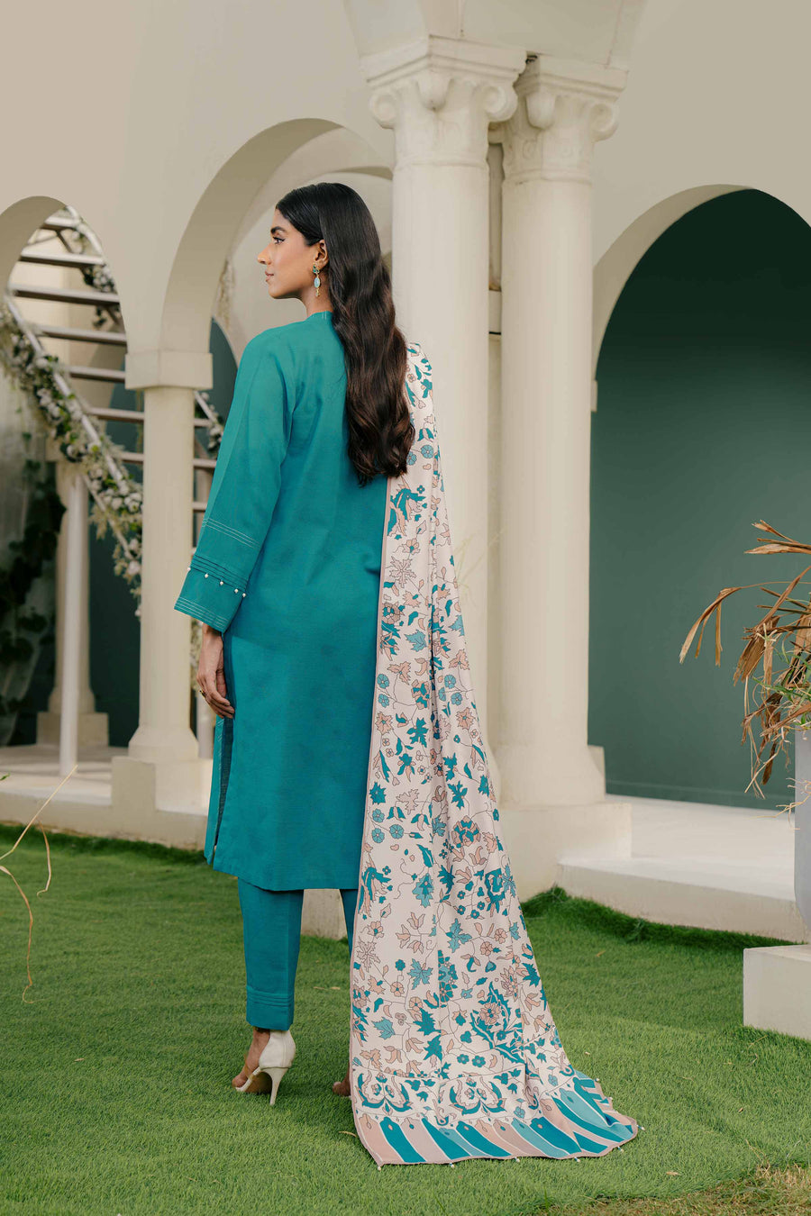 Nishat Sunehray Din Khaddar Jacquard Unstitched 3Pc Suit - 42303438