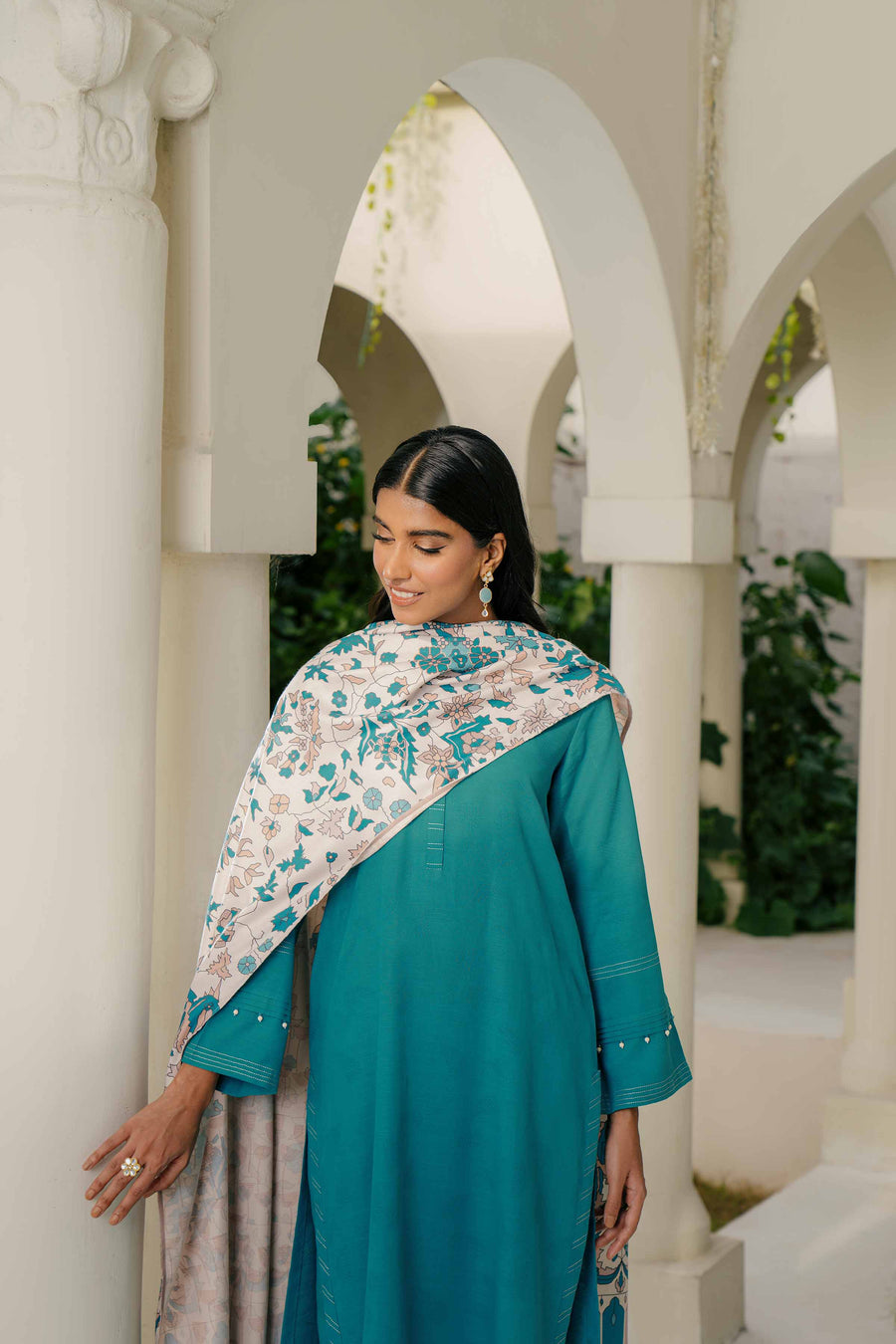 Nishat Sunehray Din Khaddar Jacquard Unstitched 3Pc Suit - 42303438