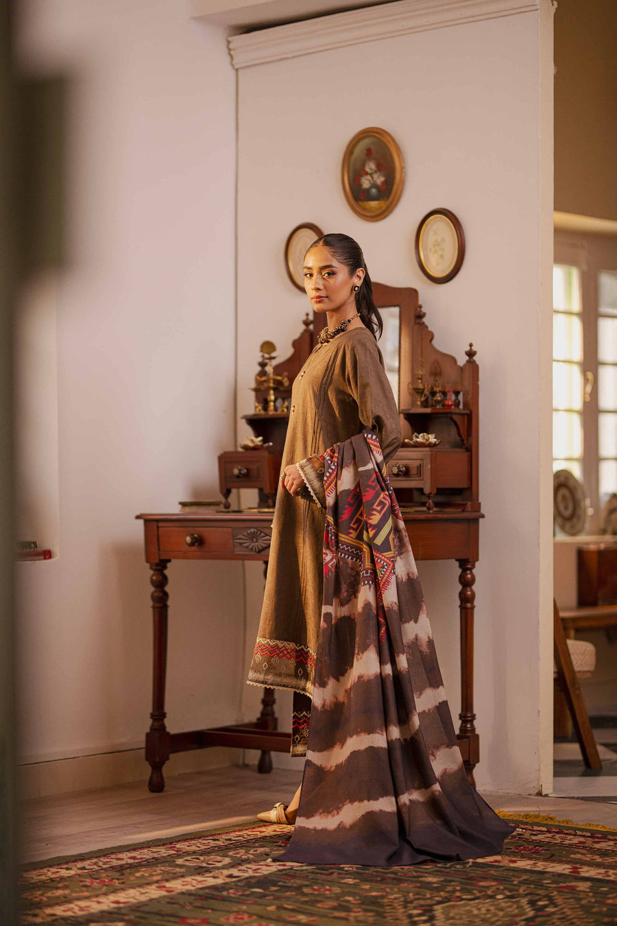 Nishat With You Unstitched Embroidered Jacquard 3Pc Suit - 42303448