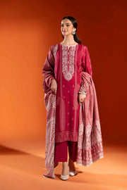 Nishat Sunehray Din Embroidered Jacquard Unstitched 3Pc Suit - 42303457