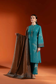 Nishat Sunehray Din Embroidered Jacquard Unstitched 3Pc Suit - 42303460