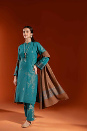 Nishat Sunehray Din Embroidered Jacquard Unstitched 3Pc Suit - 42303460