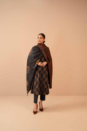 Nishat Winter Printed Jacquard Unstitched 3Pc Suit - 42303463