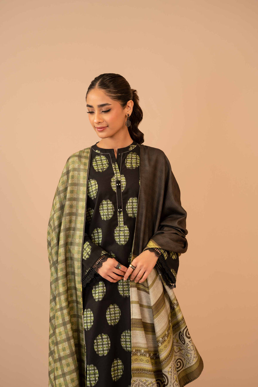 Nishat Winter Printed Jacquard Unstitched 3Pc Suit - 42303464
