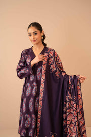Nishat Winter Printed Jacquard Unstitched 3Pc Suit - 42303467