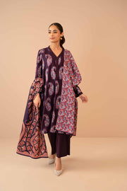 Nishat Winter Printed Jacquard Unstitched 3Pc Suit - 42303467