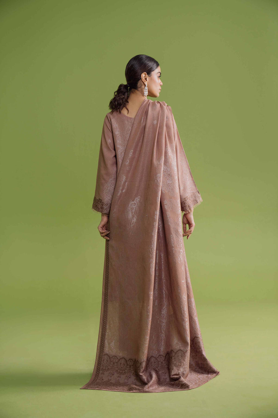 Nishat Winter Embroidered Jacquard Unstitched 3Pc Suit - 42304119