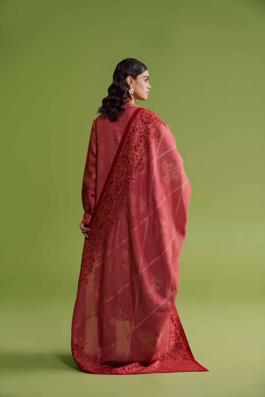 Nishat Winter Embroidered Jacquard Unstitched 3Pc Suit - 42304122