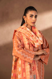 Nishat Sunehray Din Printed Khaddar Unstitched 3Pc Suit - 42306476