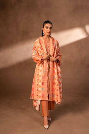 Nishat Sunehray Din Printed Khaddar Unstitched 3Pc Suit - 42306476