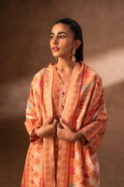 Nishat Sunehray Din Printed Khaddar Unstitched 3Pc Suit - 42306476