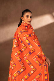 Nishat Sunehray Din Printed Khaddar Unstitched 3Pc Suit - 42306479
