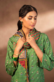 Nishat Winter Printed Khaddar Unstitched 3Pc Suit - 42306484