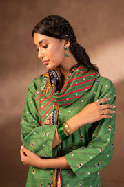 Nishat Winter Printed Khaddar Unstitched 3Pc Suit - 42306484