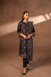 Nishat Winter Printed Khaddar Unstitched 3Pc Suit - 42306485