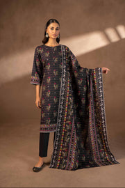 Nishat Winter Printed Khaddar Unstitched 3Pc Suit - 42306485